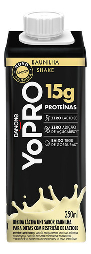 Yopro Bebida Láctea Uht Baunilha 15g De Proteínas 250ml