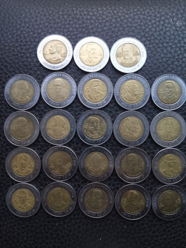 Monedas De 5 Pesos Conmemorativas