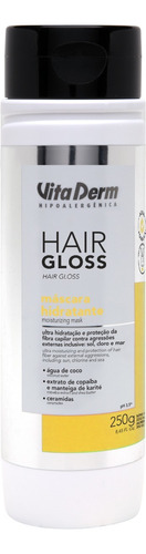 Vita Derm Hair Gloss Água De Coco Extrato De Copaíba E Ceramidas Creme Hidratante