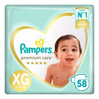 Pañales Pampers Premium Care XG 58 u