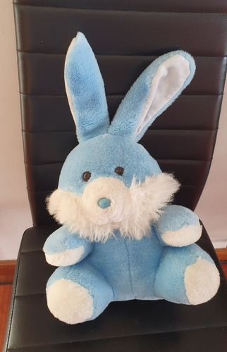 Conejo De Peluche Celeste Mediano 