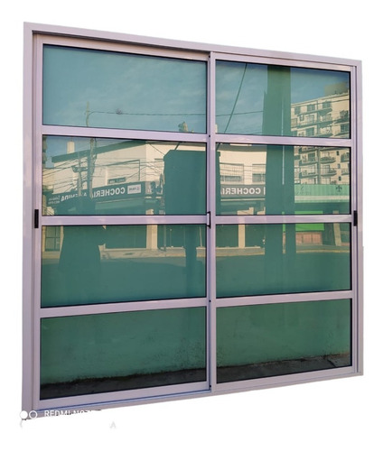 Ventana Balcon 150x200 Vidrio Repartido Horizontal Clasica