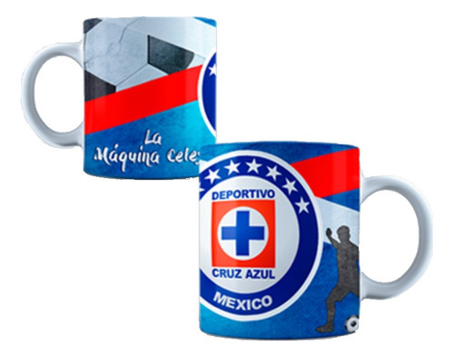 Taza De Equipos De Futbol Mexicanos Ligamx America Cruz Azul