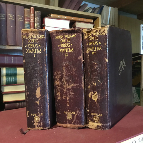 Goethe Obras Completas Aguilar 3 Tomos