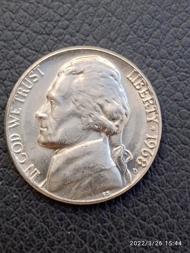 Moeda Usa 1968 D Five Cents Jeferson Nikel (Usado)