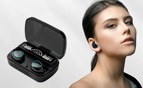 M10 Bluetooth V5.1 Headset Sem Fio Fones De Ouvido Wireless Cor Preto Cor da luz GAMER