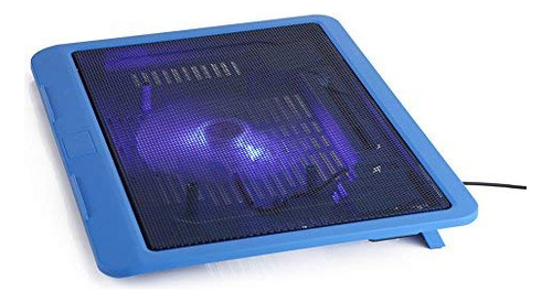 Ventilador Para Portatil Base Led Azul Soporte Usb 14  O