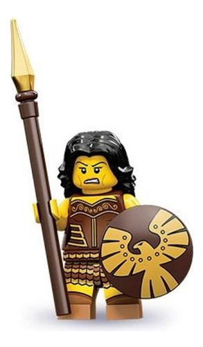 Minifigura De Mujer Guerrera De La Serie 10 De Lego