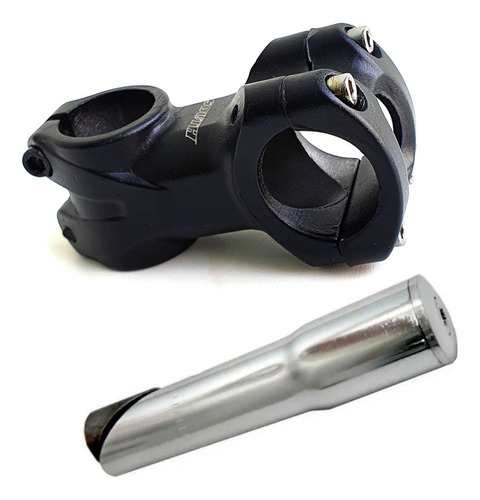 Mesa 60mm Suporte Guidao Bike Mtb 31.8mm + Adaptador 21.1mm
