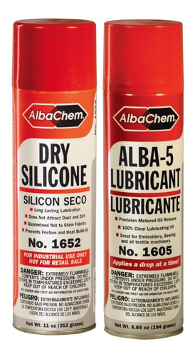 Alba 5 Lubricante P/bordadoras Y Dry Silicone Albachem