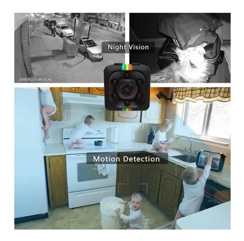Imagem 8 de 10 de Mini Camera Espiã Sq11 Sensor De Movimento Dvr Visão Noturna