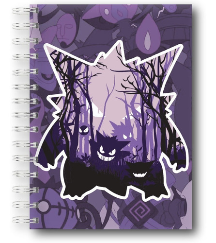 Cuaderno De Anime Pokemon +separador A Tono - Gengar