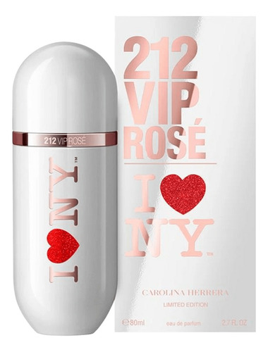 212 Vip Rosé I Love Ny Feminino Eau De Parfum 80ml