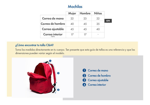 Imagen 6 de 6 de Mochila Doble Strap Nylon De Mujer C&a (3019278)