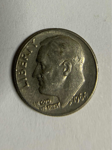 Moneda Usa One Dime De 1966 Envio Gratis