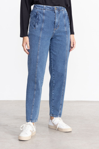 Jean Mom Con Costuras Yagmour Talle 30