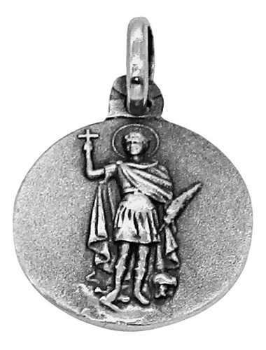 Medalla San Expedito 14mm Grabado Sin Cargo