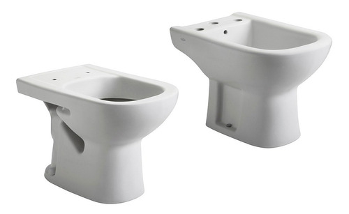 Juego Baño Sanitarios Ferrum Bari Inodoro Corto Bidet 3ag