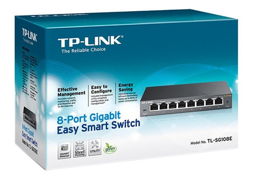 Imagem 5 de 5 de Switch 8 Portas Tp-link Tl-sg108e Gigabit 10/ 100/ 1000 Mbps