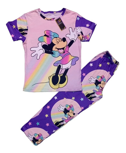 Pijamas  Niños Piel De Durazno Talla 2 A 16 Minnie Mouse 