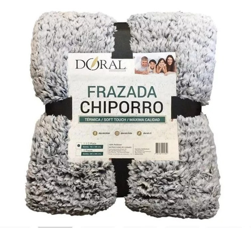 Frazada Chiporro Térmica Doral Two Tones 1.5 Plaza