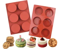 Comprar Moldes De Muffins De Silicona De Qudume, 6 Tazas De Moldes