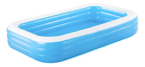 Piscina Familiar Inflable Azul Rectangular 10 X 6 X 56 Cm.