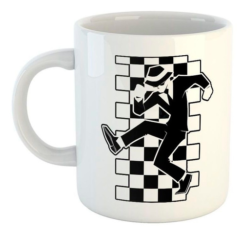 Taza De Ceramica Ska Music Dance Silueta Bailando Musica