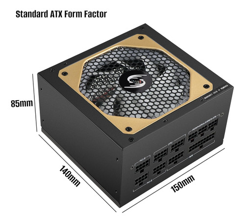 Fuente De Alimentación 750w Psu Argb Totalmente Modular Stan