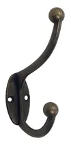 Comprar Percha Perchero Gancho Doble De Pared Colgador Metal Ottone 