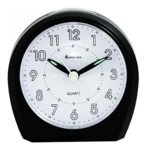 Reloj de mesa   analógico Eurotime 13/174  color negro 