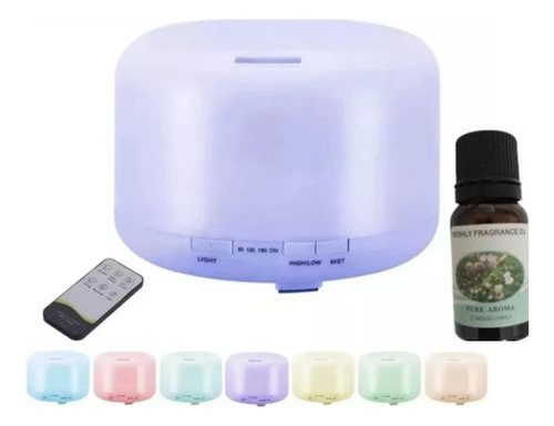 Humidificador  7 Colores De 500ml Mas Esencia De Regalo