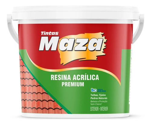 Resina Acrílica Incolor Brilhante E Fosco Base Água 18l Maza Cor Incolor Fosco