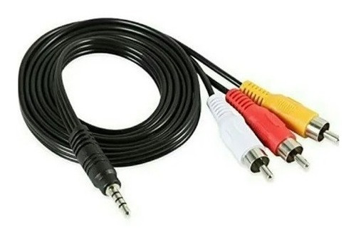 Cable Plug 3.5mm Macho A 3 Rca  Audio Vídeo Tv Box 5 Metros
