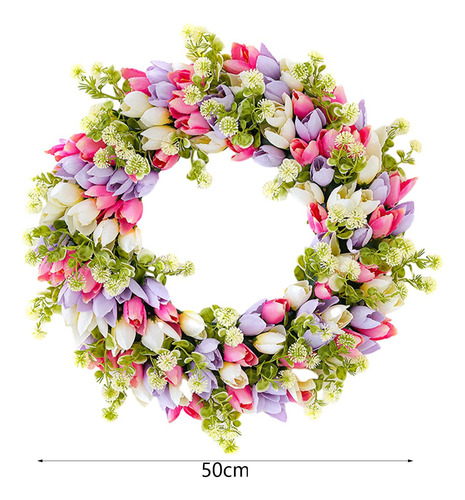 Corona De Flores De Tulipán Artificial Corona Del Estilo A
