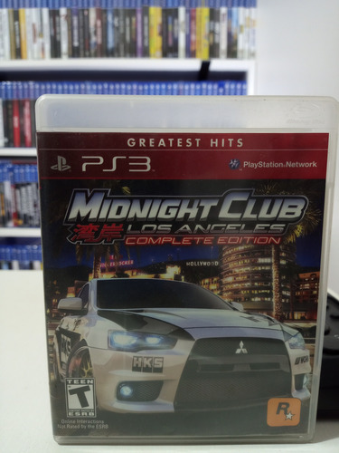 Jogo Ps3 Midnight Club Los Angeles, Greatest Hits, Completo (Usado)
