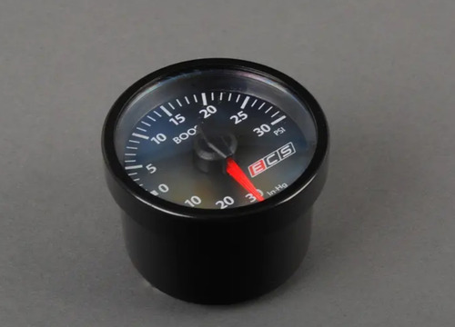 Turbo Meter mec/ánico de 52 mm con indicador de aumento retroiluminaci/ón LED blanca y negra 4 barras