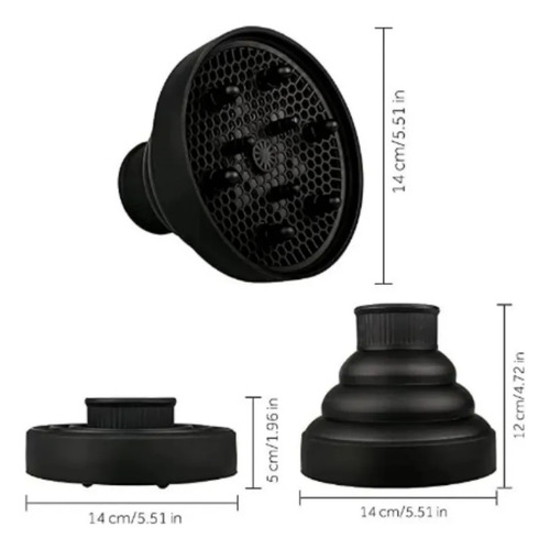 Difusor De Silicona Para Secador De Pelo, Secador De Pelo Ri