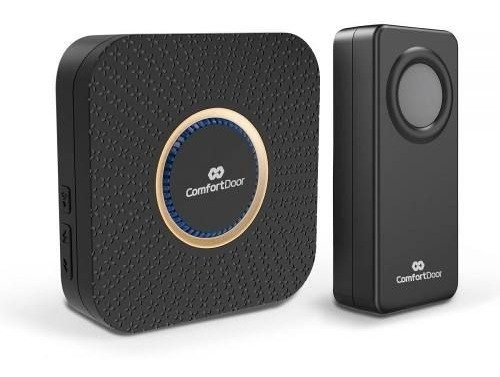 Campainha Wireless Sem Fio Pilha Casa Comfort Door Preto