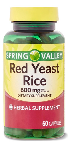 Spring Valley Red Yeast Rice Reduce Colesterol Triglicéridos