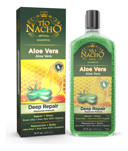 Tio Nacho Champu Reparador Profundo De Aloe Vera, 14 Onzas