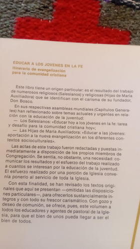 Educar A Los Jovenes En La Fe. Evangelizacion. (fisico) (Usado)
