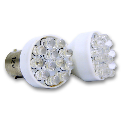 Par De Led Autopoli 12v 7507a C/ 12 Leds Branco Pisca Ré 21w