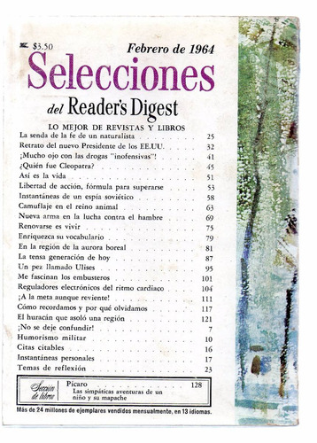 Selecciones Del Reader's Digest Febrero  D 1964