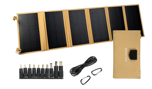 Generador De Energía Con Cargador De Panel Solar Plegable De