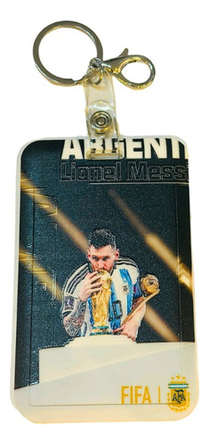 Porta Sube Tarjeta Llavero Messi Argentina Club Futbol Cole