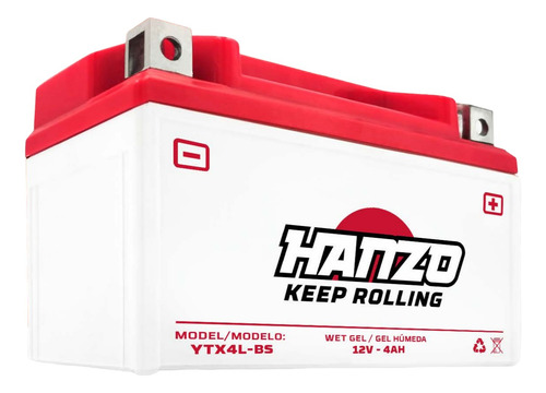 Bateria Gel At110lt 2021 - 2022 - 2023 Ytx4l-bs Alta Calidad