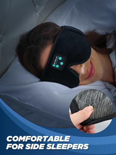 Boodlab Mascara Para Dormir Bluetooth Audifono Lado Dama