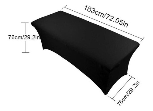 Mantel Elástico De Licra Rectangular, Cubierta De Mesa