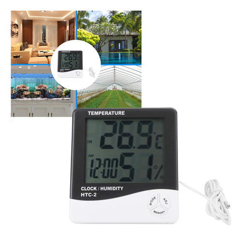 Termohigrometro Higrometro Digital Para Interiores Y Exteriores Con Certificado De Calibración electrónico Ce.cgq